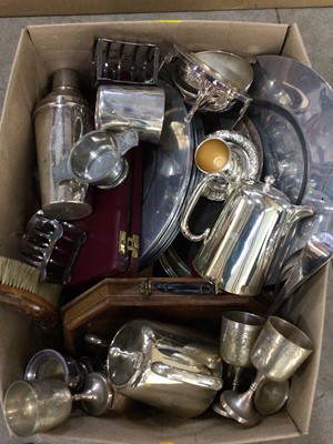 Lot 298 - GROUP OF SILVER PLATE