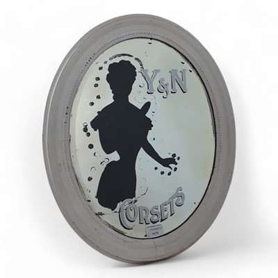 Lot 1676 - Y & N CORSETS, ADVERTISING MIRROR