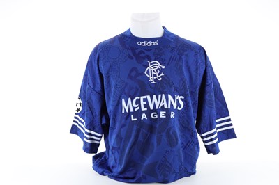 Lot 1908 - RANGERS F.C., CHAMPIONS LEAGUE MATCH ISSUE JERSEY