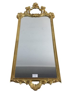 Lot 172 - GILT FRAMED WALL MIRROR