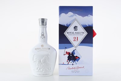 Lot 102 - CHIVAS ROYAL SALUTE 21 YEAR OLD SNOW POLO EDITION