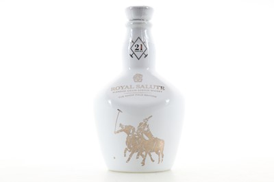 Lot 108 - CHIVAS ROYAL SALUTE 21 YEAR OLD SNOW POLO MINIATURE