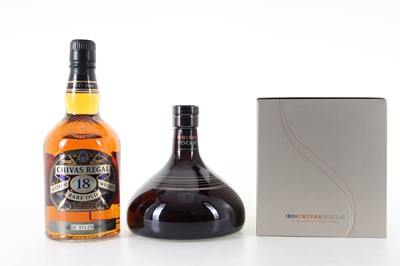 Lot 88 - CHIVAS REVOLVE 1801 75CL AND CHIVAS REGAL 18 YEAR OLD 75CL