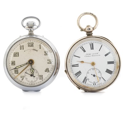 Lot 827 - THREE POCKET WATCHES