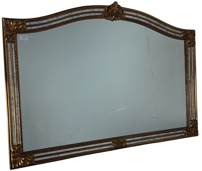 Lot 331 - MODERN OVERMANTLE MIRROR