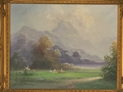 Lot 241 - FOUR OIL PAINTINGS