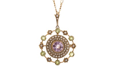 Lot 588 - EDWARDIAN TARGET PENDANT