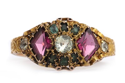 Lot 601 - GEORGIAN GEM SET RING