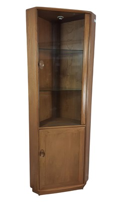 Lot 243 - LIGHT ELM ERCOL CORNER CABINET