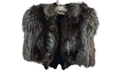 Lot 251 - SILVER FOX FUR CAPE