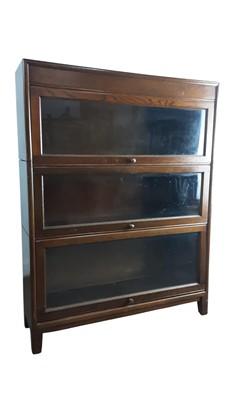 Lot 465 - OAK SECTIONAL BOOKCASE