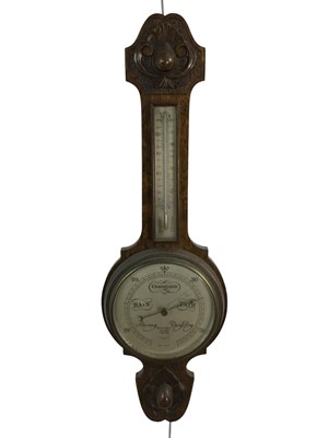 Lot 256 - OAK CASED BAROMETER