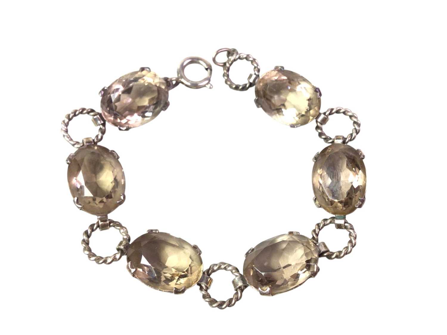 Lot 424 - COLLECTION OF SILVER AND WHITE METAL JEWELLERY