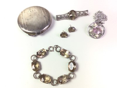 Lot 424 - COLLECTION OF SILVER AND WHITE METAL JEWELLERY