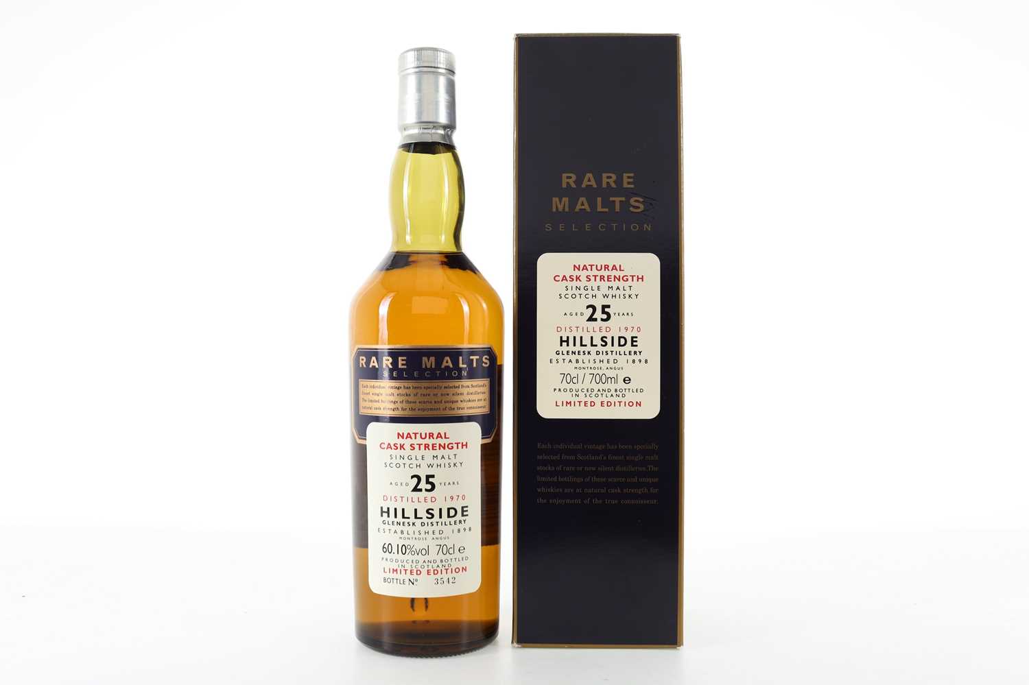 Lot 77 - HILLSIDE 1970 25 YEAR OLD RARE MALTS