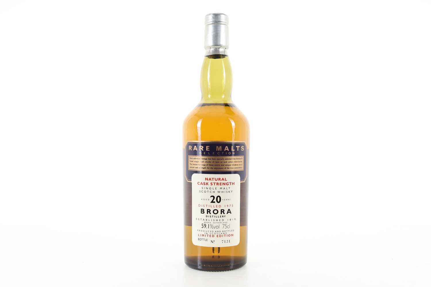 Lot 222 - BRORA 1975 20 YEAR OLD RARE MALTS 75CL