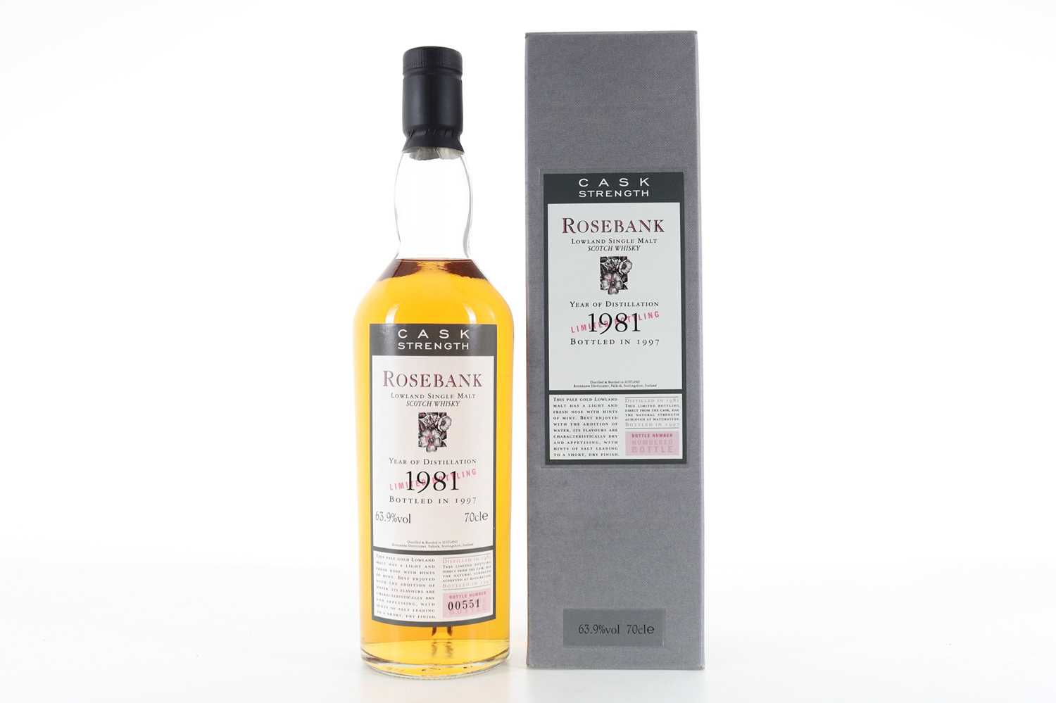 Lot 224 - ROSEBANK 1981 FLORA & FAUNA CASK STRENGTH