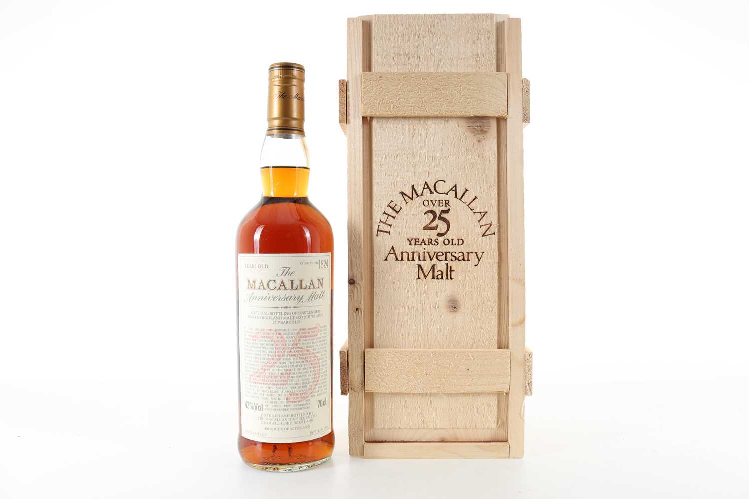 Lot 100 - MACALLAN 1972 25 YEAR OLD ANNIVERSARY MALT