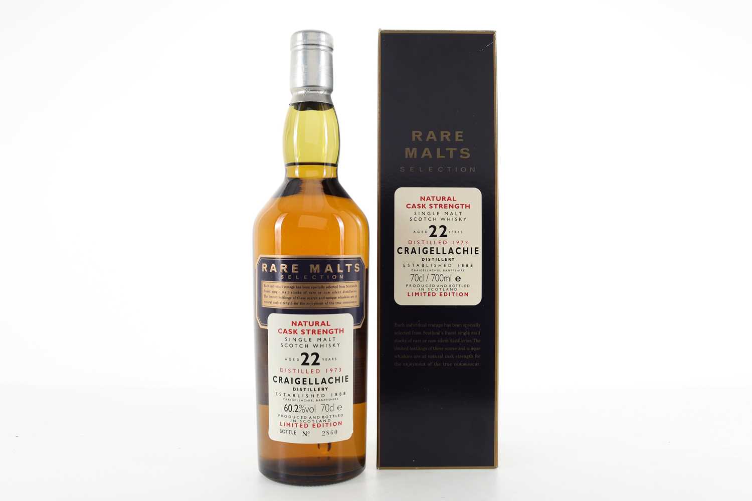 Lot 104 - CRAIGELLACHIE 1973 22 YEAR OLD RARE MALTS