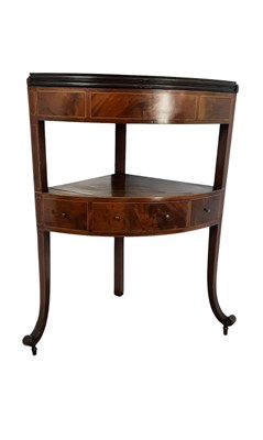 Lot 430 - REGENCY MAHOGANY CORNER WASHSTAND