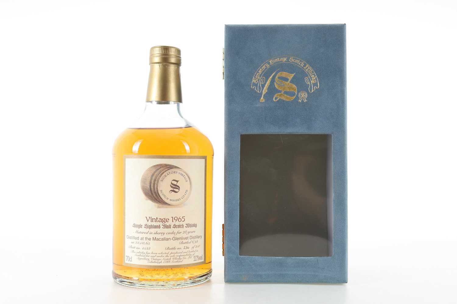 Lot 144 - MACALLAN-GLENLIVET 1965 28 YEAR OLD SIGNATORY