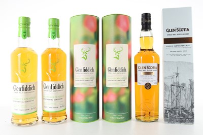 Lot 147 - 2 BOTTLES OF GLENFIDDICH ORCHARD EXPERIMENT #05 AND GLEN SCOTIA CAMPBELTOWN HARBOUR