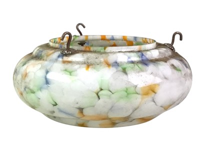 Lot 481 - COLLECTION OF VINTAGE GLASS CEILING LIGHTS