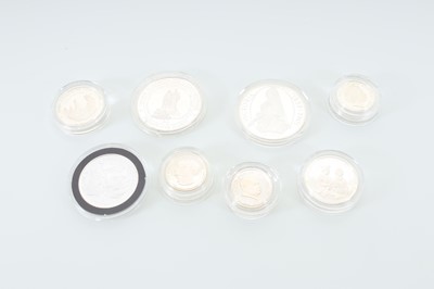 Lot 147 - COLLECTION OF SILVER AND PLATINUM PROOF COINS, 