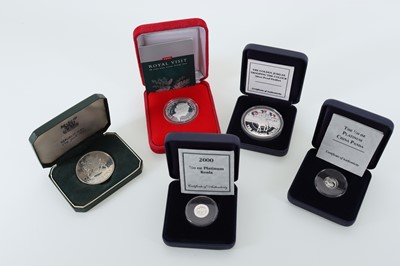 Lot 147 - COLLECTION OF SILVER AND PLATINUM PROOF COINS, 