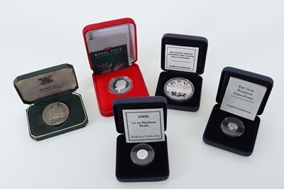Lot 147 - COLLECTION OF SILVER AND PLATINUM PROOF COINS, 