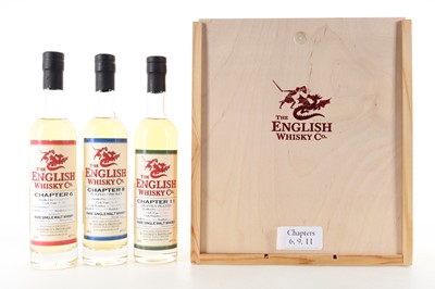 Lot 153 - ENGLISH WHISKY CO. CHAPTERS 6, 9 & 11 SET (3 X 20CL)