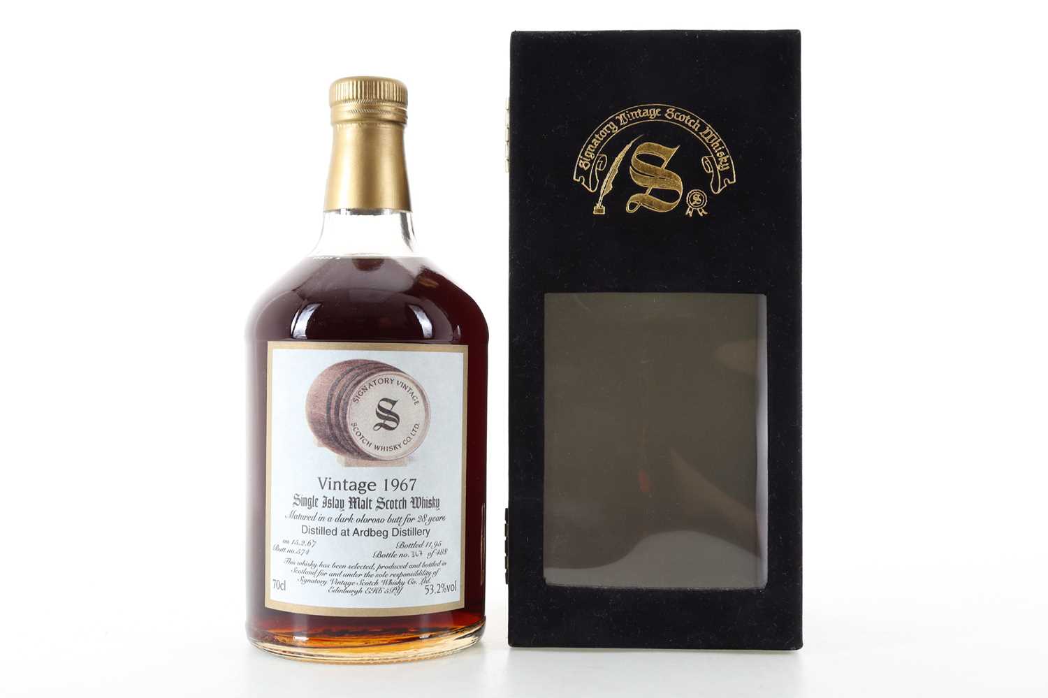 Lot 154 - ARDBEG 1967 28 YEAR OLD SIGNATORY