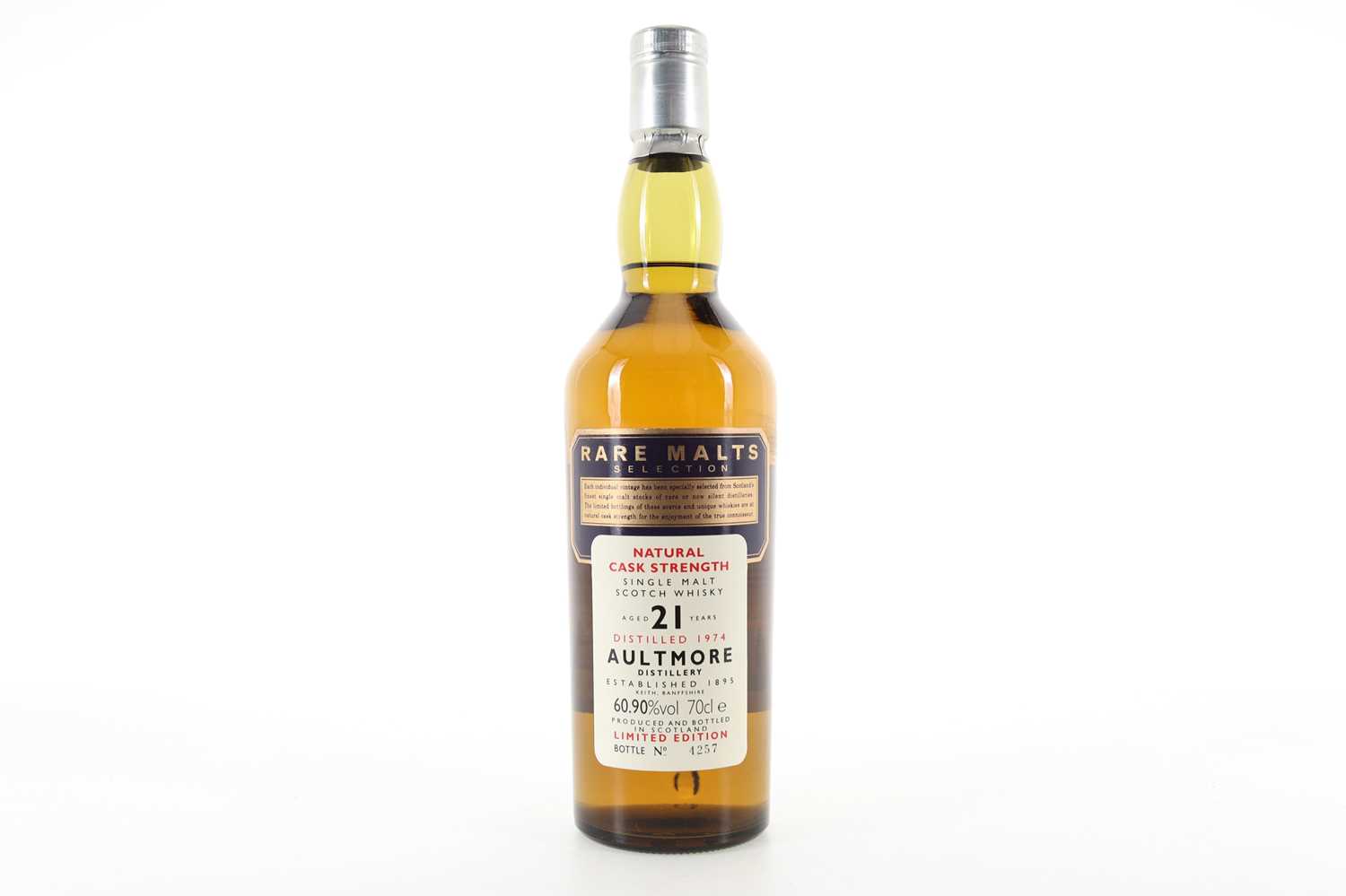 Lot 158 - AULTMORE 1974 21 YEAR OLD RARE MALTS