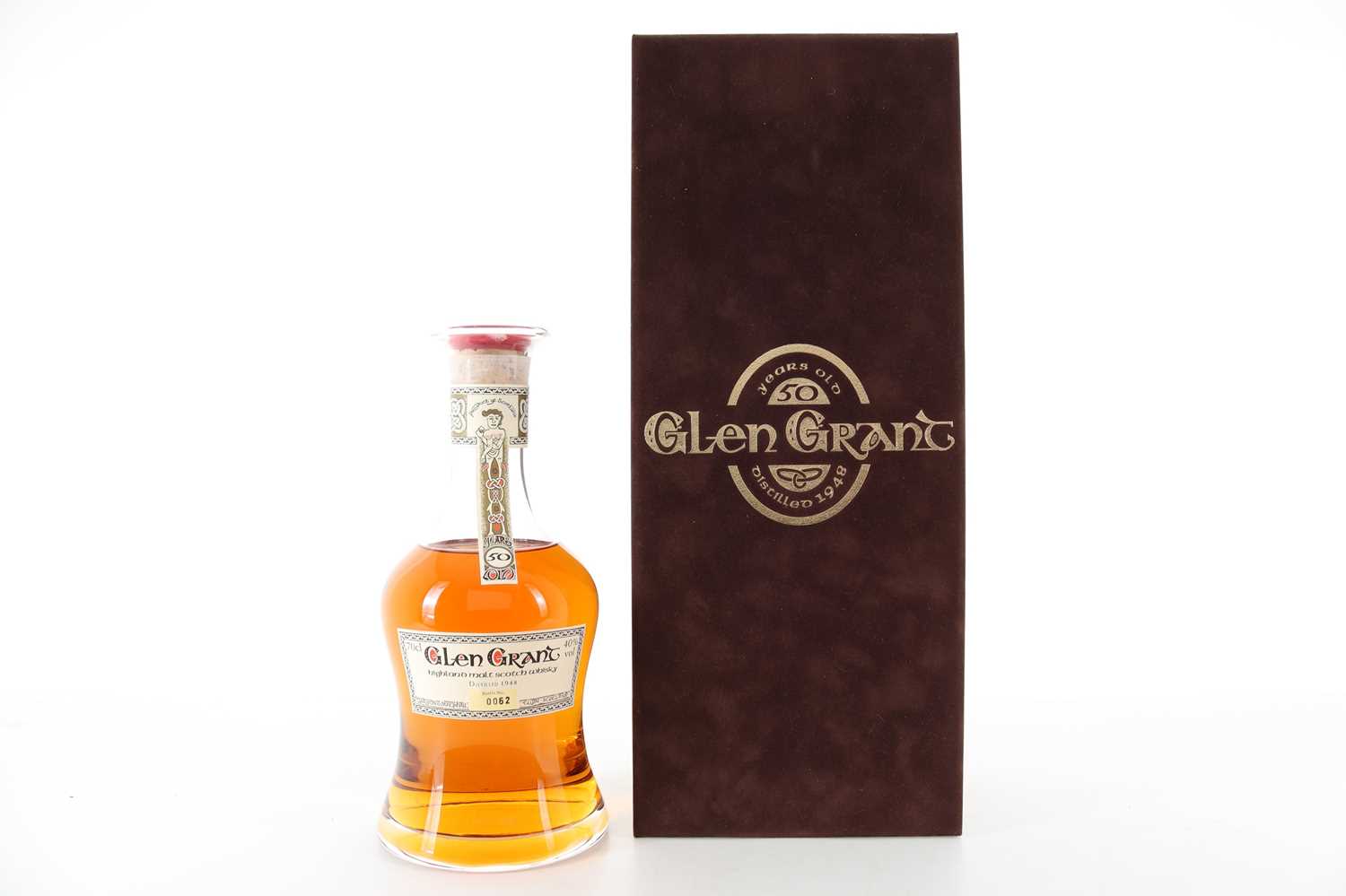 Lot 165 - GLEN GRANT 1948 50 YEAR OLD GORDON & MACPHAIL BOOK OF KELLS DECANTER