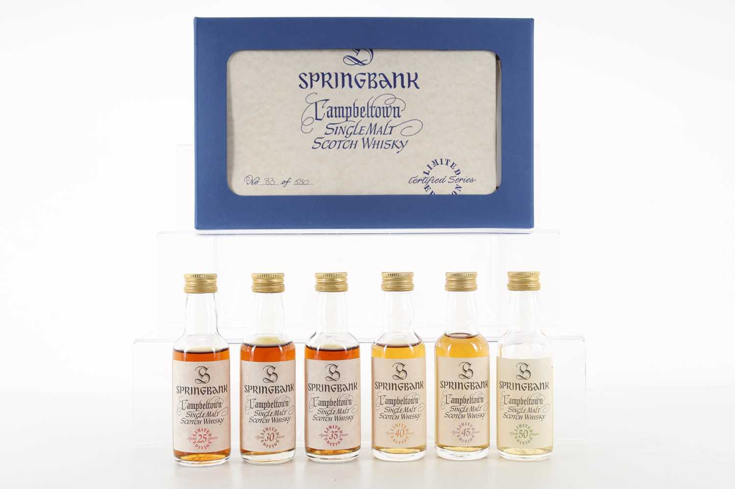 Lot 208 - SPRINGBANK MILLENNIUM COLLECTION MINIATURE SET (6 X 5CL)