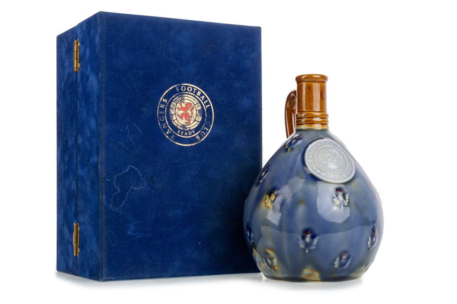 Lot 1693 - RANGERS F.C., CERAMIC DECANTER OF BLENDED