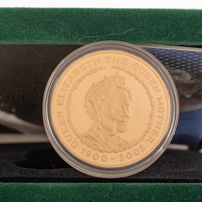 Lot 91 - THE QUEEN MOTHER GOLD PROOF MEMORIAL COIN