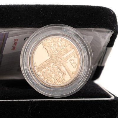 Lot 95 - GOLDEN JUBILEE ALDERNEY GOLD PROOF TWENTY FIVE POUND COIN