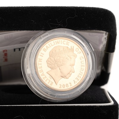 Lot 96 - GOLDEN JUBILEE GUERNSEY GOLD PROOF TWENTY FIVE POUND COIN