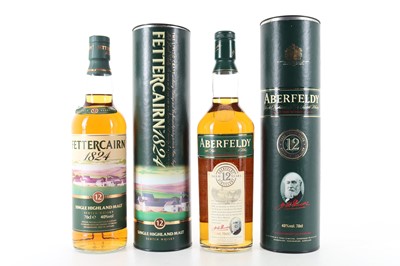 Lot 237 - FETTERCAIRN 12 YEAR OLD AND ABERFELDY 12 YEAR OLD