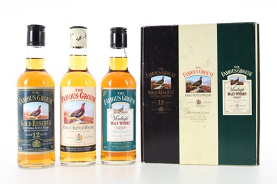 Lot 239 - FAMOUS GROUSE, 12 YEAR OLD GOLD RESERVE AND 1992 VINTAGE SET (3 X 33.3CL)