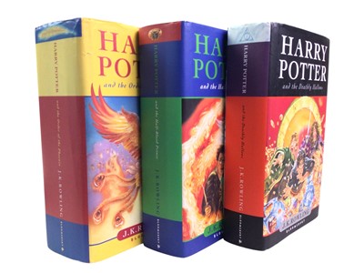 Lot 575 - THREE HARRY POTTER FIRST EDITIONS