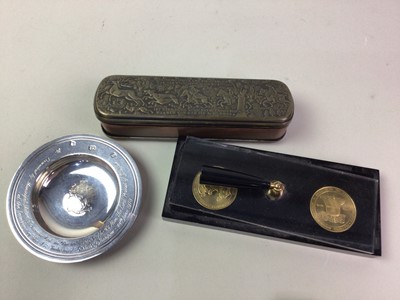 Lot 572 - ELIZABETH II SILVER PRESENTATION PIN DISH