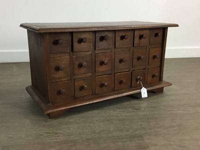 Lot 585 - TEAK STORAGE CHEST