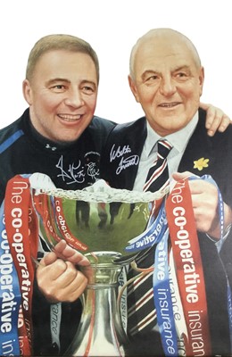 Lot 584 - ALLY MCCOIST AND WALTER SMITH OF RANGERS F.C., SIGNED PICTURE