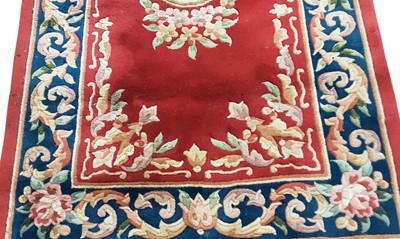 Lot 590 - CHINESE BORDERED RUG