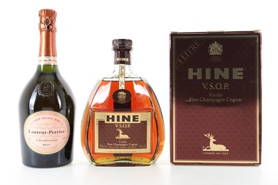 Lot 251 - HINE VSOP 1L AND LAURENT-PERRIER ROSE BRUT