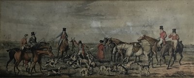 Lot 679 - SET OF THREE FOX HUNTING AQUATINTS