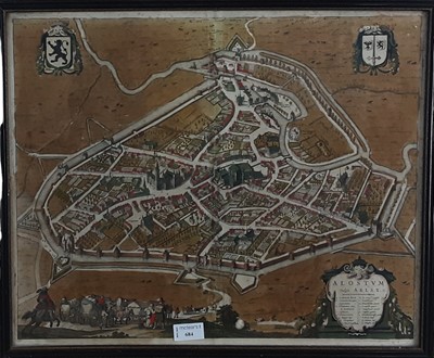 Lot 684 - MAP OF AALST, BRAUN & HOLGENBERG