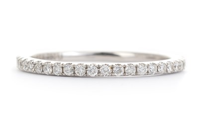 Lot 710 - DIAMOND HALF ETERNITY RING